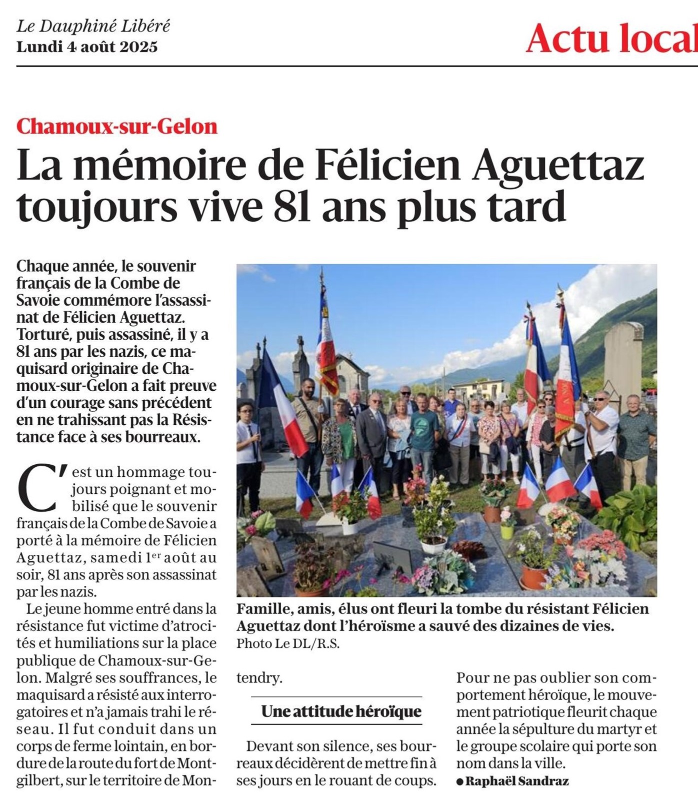 DL du 04 08 2025 CHAMOUX SUR GELON